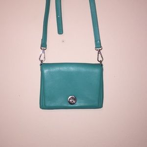 Green cross body purse